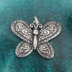 Silver Butterfly Pendant